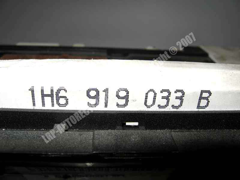 VW Golf III Bj.1992 Kombiinstrument 1H6919033B VDO